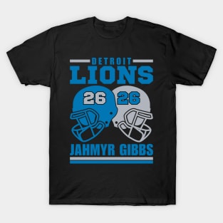 Detroit Lions Jahmyr Gibbs 26 American Football Retro T-Shirt